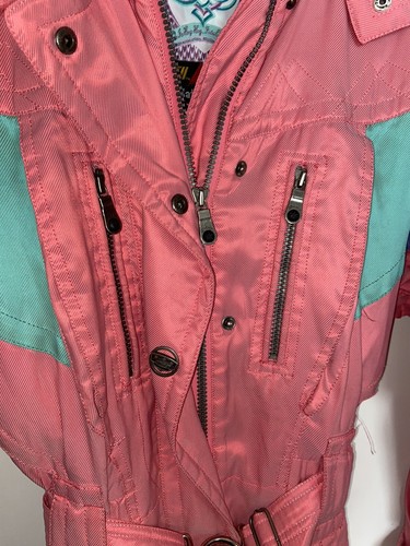 RARE Vintage SPYDER Ski Suit metallic pink size 8 made in Hong Kong - Picture 8 of 18