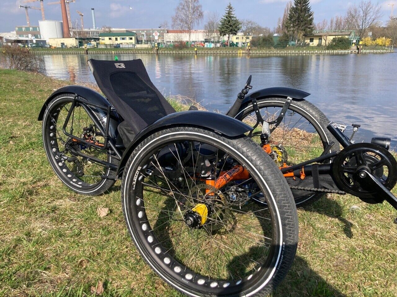 fat bike fenders recumbent trike 26 inch set rear and front extra wide black