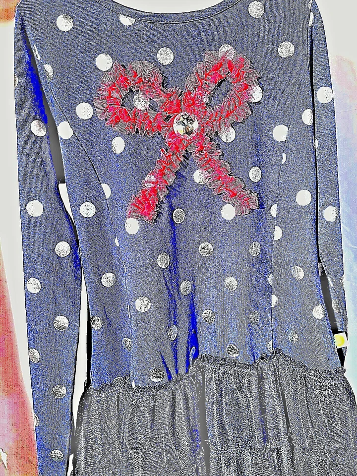 😊 Vestido Kohl's Dolly & Me Niñas Azul Marino S10 Manga Larga Hasta la Rodilla PRECIO BAJO Foto 3 de 4