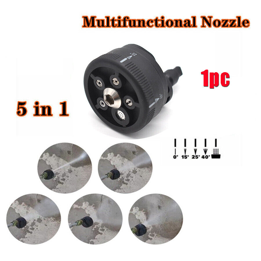 1x 5-in-1 Multifunctional Nozzle Outlet ☆ Free Import Shipping For Hydroshot 630 WG629E 6 WORX