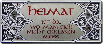 Blechschild „Don’t Worry, Be Happy“ – 28x12 Cm, Vintage-Design, Metall, Mit Aufhänge-Löchern