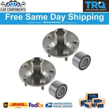 TRQ New Front Wheel Hub Bearing Kit LH RH For 2003-12 Ford Fusion Lincoln Zephyr