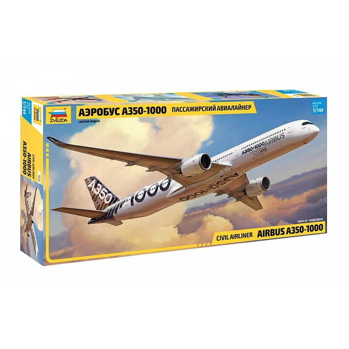 Zvezda #7020 1/144 A350-1000 Airbus Civil Airliner | eBay