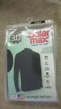Polarmax Men's Warmest 3.0 Mid Weight Base Layer Top - Small - Black  (G 11)