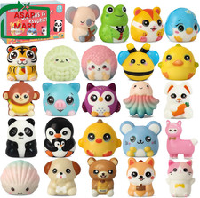 24 PCS Squishies for Kids Bulk - Kids Party Favors Kids Prizes for Rewards for S