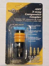 Vaper Universal Air Hose Coupler, 1/4" NPT, Fits A, M & T Style Fittings #19304