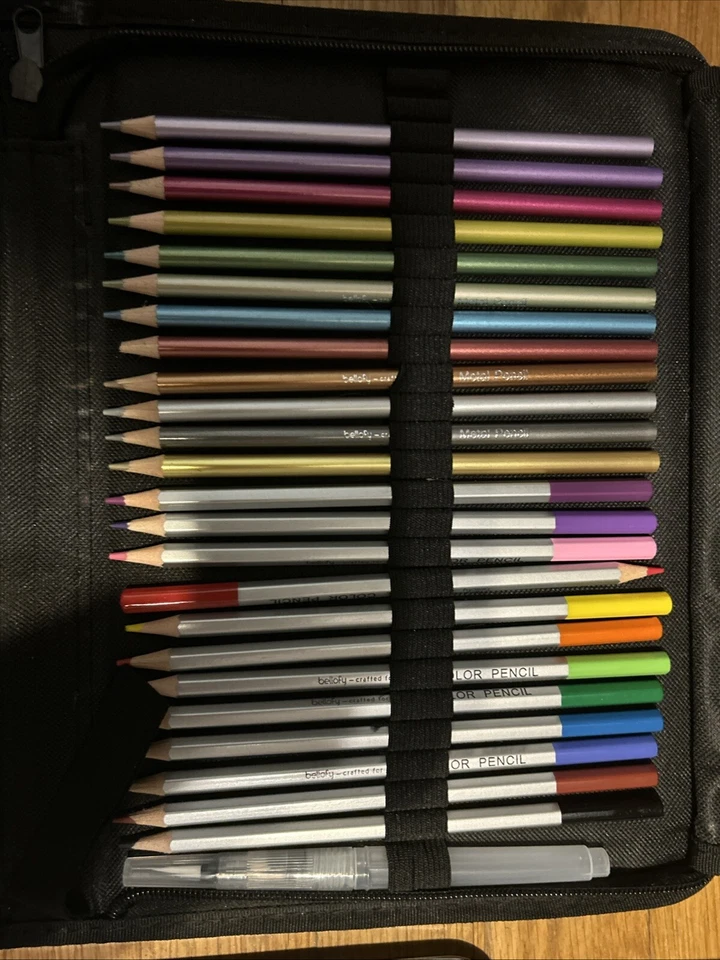 LOTE DE SUMINISTROS DE ARTE - Lápices de carbón, lápices de acuarela, marcadores Nupastel, Ohuhu Foto 4 de 4