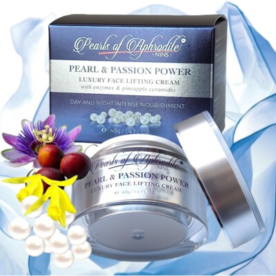Face Moisturizing Anti-Aging Cream With Pearl Powder, Enzymes, & Ceramides