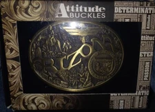 Montana Silversmiths Men's Arizona State Heritage Attitude Belt Buckle Gold