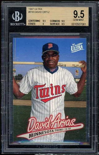 David Ortiz Rookie Card 1997 Ultra #518 BGS 9.5 (9.5 9.5 9 9.5)