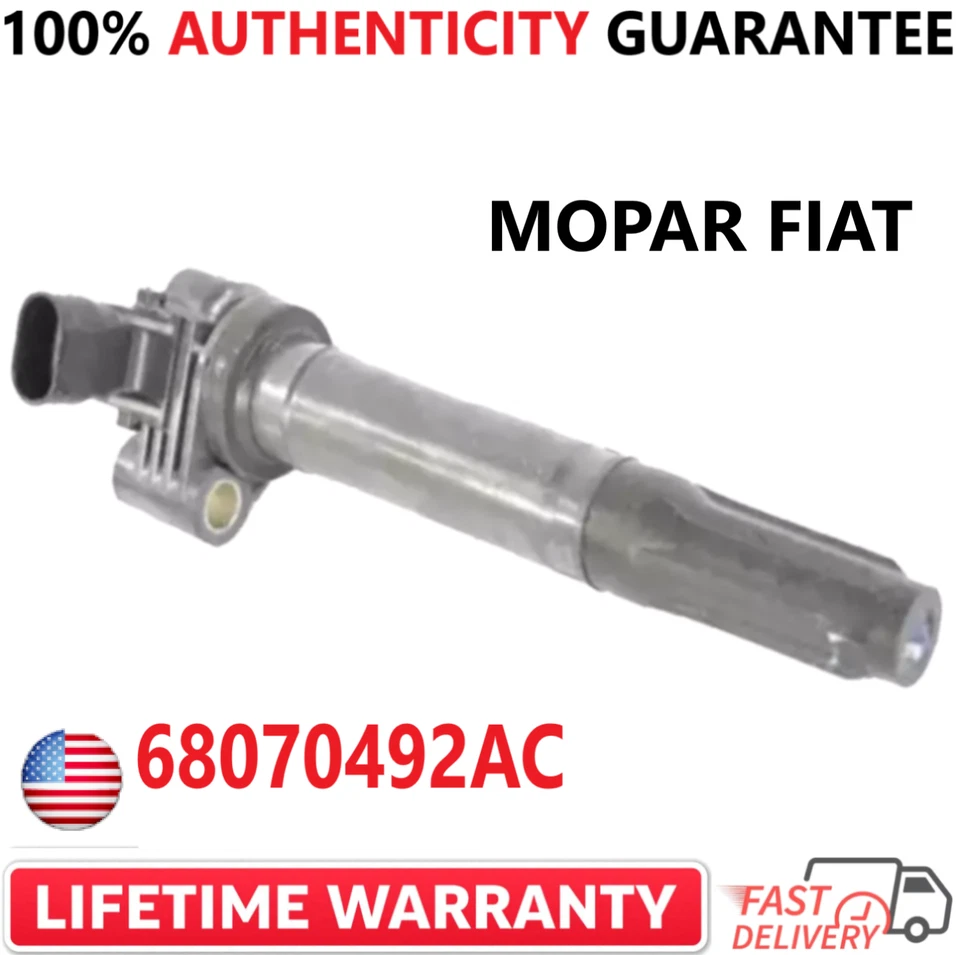Set of 4 OEM MOPAR FIAT Ignition Coils For 2012-17 Fiat 500 1.4L I4, 68070492AC - Image 2 of 4