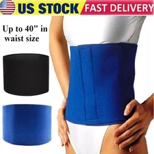 Waist Trimmer Belt Sweat Band Wrap Ab Stomach Weight Loss Fat Burner Slimming