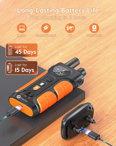 Bousnic Dog Shock Collar - 3300Ft Dog Training Collar with Remote for 5-120lbs - Picture 8 of 8