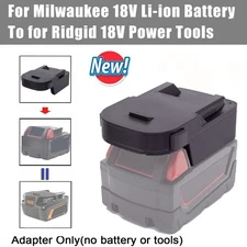 Adapter For Milwaukee 18V Battery Converter to for Ridgid/AEG 18V Cordless Tools