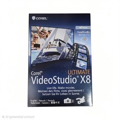 COREL ULTIMATE VIDEO STUDIO X8 video editing Windows software NEW (sealed)