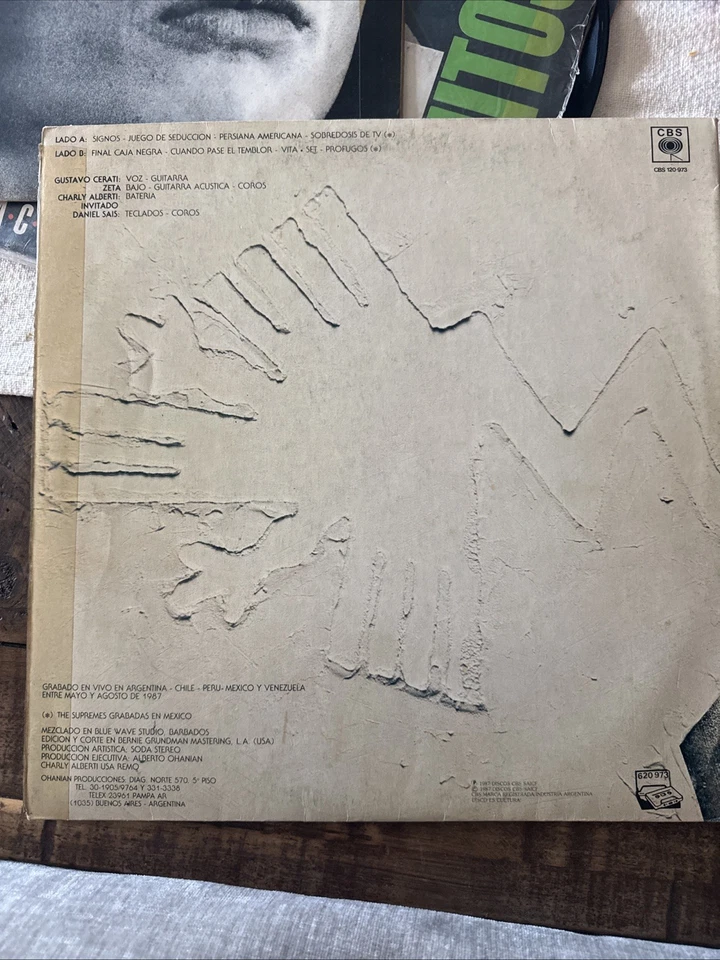 Rock Nacional - Ruido Blanco - Soda Stereo - 1987 Foto 2 de 3