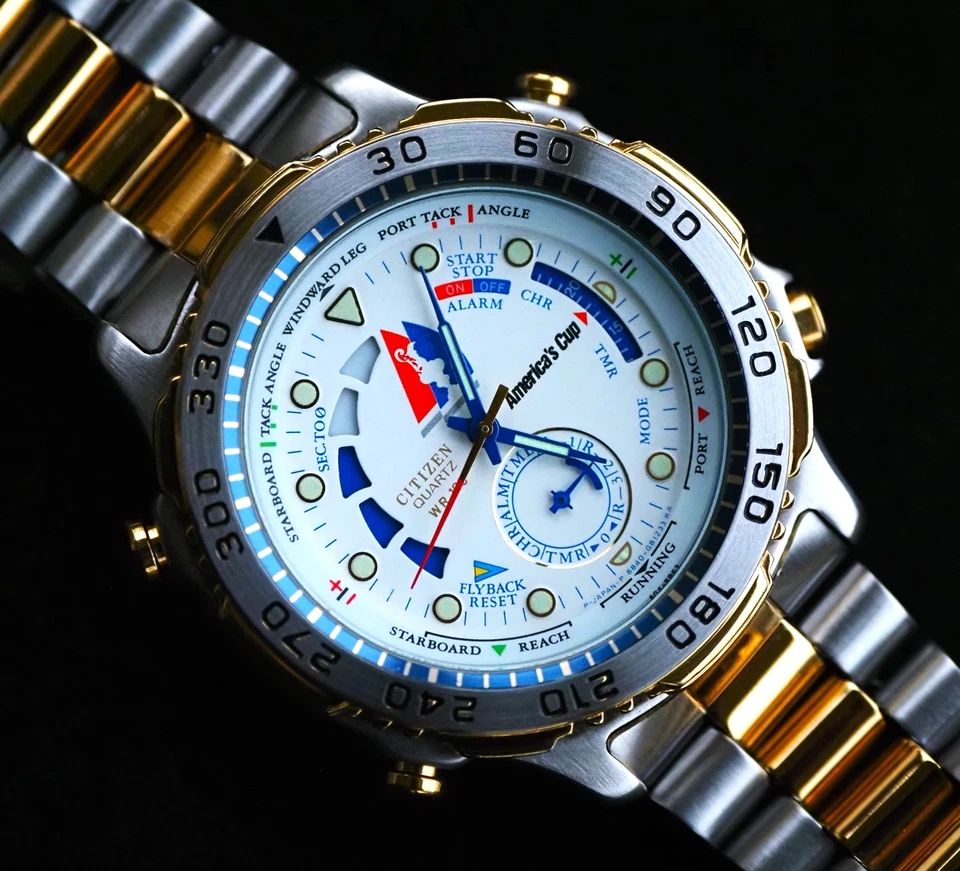 Citizen 6840 Amerca's Cup 1992 Yatchting Racing Watch Ref. Aqualand - Image 3 of 4