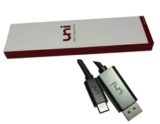 Uni USB-C to DisplayPort Cable 4K 60Hz 6' Long - Android to Monitor Adapter