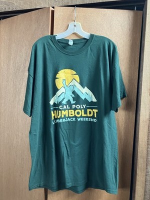 Cal Poly Humboldt State (Size XXL) Green Lumberjack Alumni Weekend Tee Shirt 