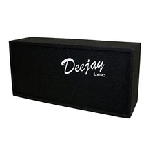 Deejay LED D6T2H1WHITE Speaker Enclosure 2x6in Woofers Tweeters