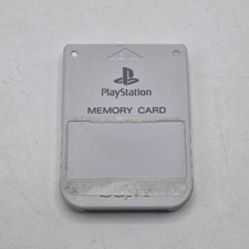 Sony Playstation 1 PS1 Official OEM 15 Block Memory Card SCPH-1020 Gray