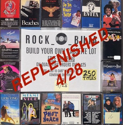 $1 & UP SOUNDTRACKS BUILD YOUR LOT METAL  R&B CASSETTE TAPES BUY $25 FREE SHIP