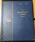 Roosevelt Dime Set In Whitman Album 52 Dimes, 48 90% Silver