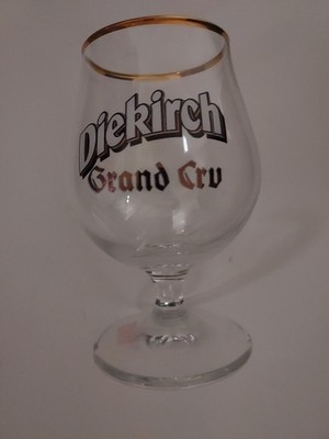 Diekirch *  Grand Cru  * Wine Glass  W/Gold Rim