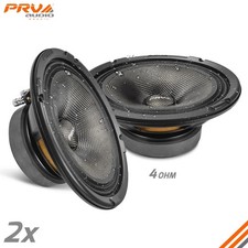 2x PRV 8" Midrange Water Resistant Speakers 8MR450CF-4 Carbon Fiber 900W 4 Ohm