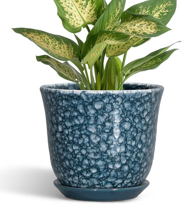 Ceramic Pots for Plants - 5.6 Inch Plant Pot for Indoor Outdoor, round Succulent