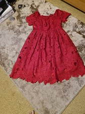 Red Lace Dress  Boo Hoo , Size 12