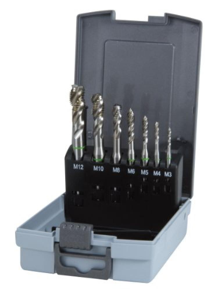 Ruko 245062RO Set Maschi a Macchina HSS-Co 5 DIN 371/376 - 7 Pezzi M3-M12