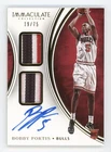 2015 Panini Immaculate Collection Dual Patch Auto Bobby Portis #33 19/75 RC