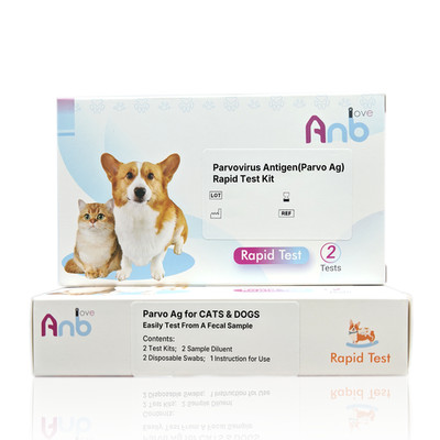 2pcs Home Pet Parvo Quick Test Dog & Cat Parvovirus Test Veterinary Health home