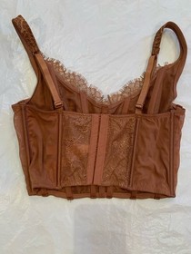 Victoria Secret Angel Corset Bustier Brown Size Small/DD
