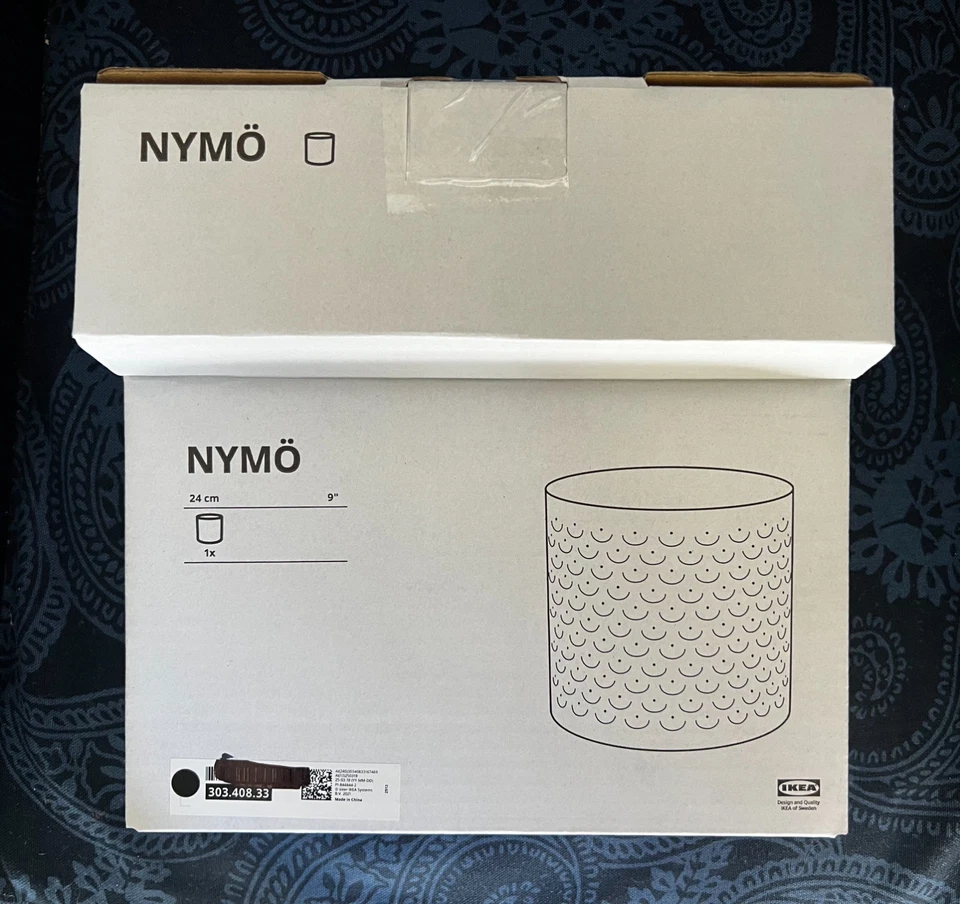 Ikea NYMÖ Lamp shade, black/brass-colour, 9 " - 303.408.33 - NEW - Image 2 of 4