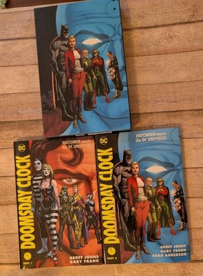 Doomsday Clock Part 1 & 2 HC w/ Slipcase Johns Frank Watchmen Batman DC Comics