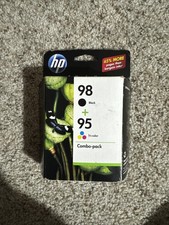 HP 98 Black 95 Tri-Color Ink Cartridge Combo Pack, CB327FN, NOS, Feb 2012