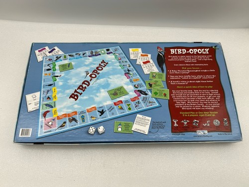 Bird-Opoly BirdOpoly Vogelmotiv Monopolyspiel Sealed Late For The Sky Komplett! - Bild 2 von 4