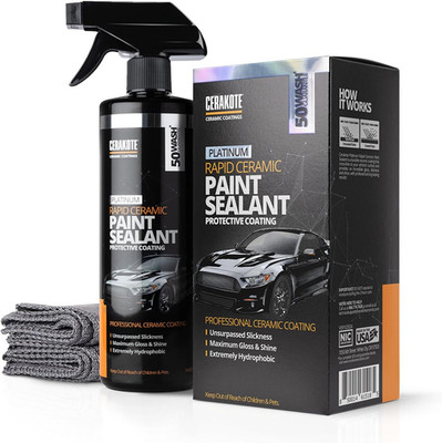 CERAKOTE  Platinum Rapid Ceramic Paint Sealant Spray - 14 Oz. - 50 Wash Rating