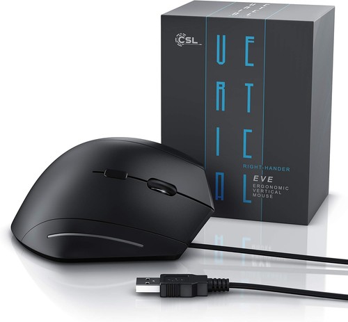 CSL - Vertical Ergonomic Optical Mouse Model - ergonomic design - prevention - Afbeelding 7 van 7