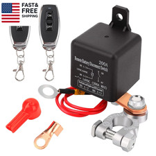 Remote Battery Disconnect Switch 12V Battery Kill Switch for Car, 200A Upgraded