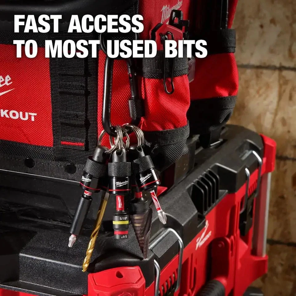 5-Piece Hex Bit Holder with Carabiner - Image 4 of 4