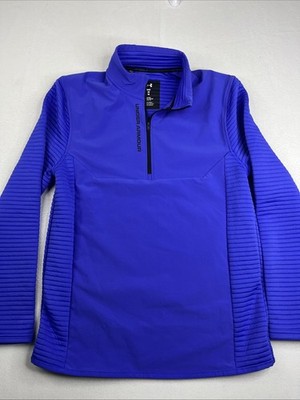 Under Armour Storm 1/2 Zip Golf Top Medium Mens Blue Evolution Daytona