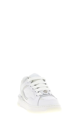 VERSACE Biggie Women's White Leather Sneakers New & Authentic - Picture 4 of 5