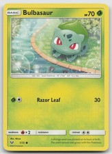 Bulbasaur 1/73 Common Shining Legends Pokemon Lightly Played