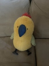 Jellycat Budgeby Parrot stuffed toy bird 10.2in x 4.7in x 5.5in With Tags