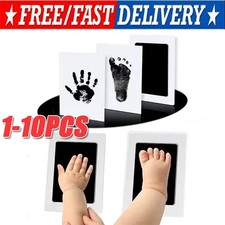 Baby Footprint Handprint Pet Paw Print Kit 4 Ink Pads 8 Imprint Cards