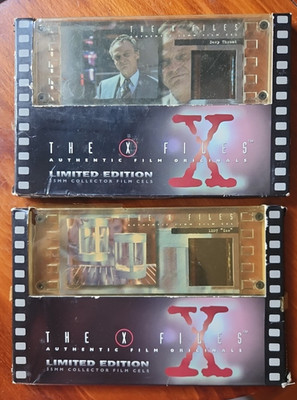 2x The X-Files Limited Edition 35mm Collector Film Cells Deep Throat 1X07 ''Ice''