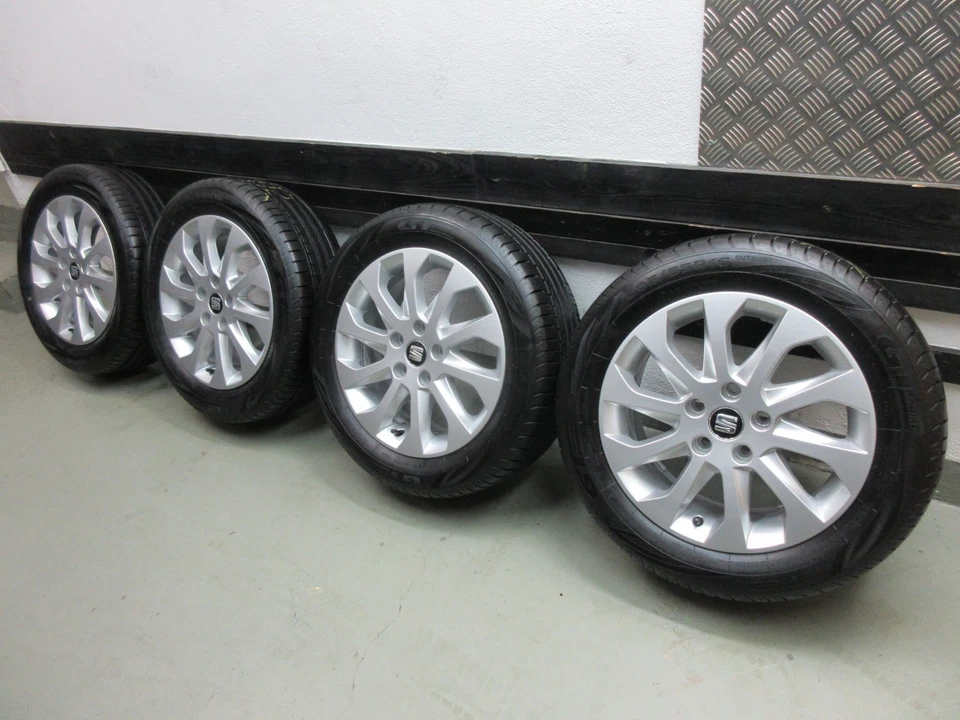 205/55R16 Sommerreifen Alufelgen original Seat Leon 3 Typ 5F Teile-Nr 5F0601025A - Bild 3 von 4